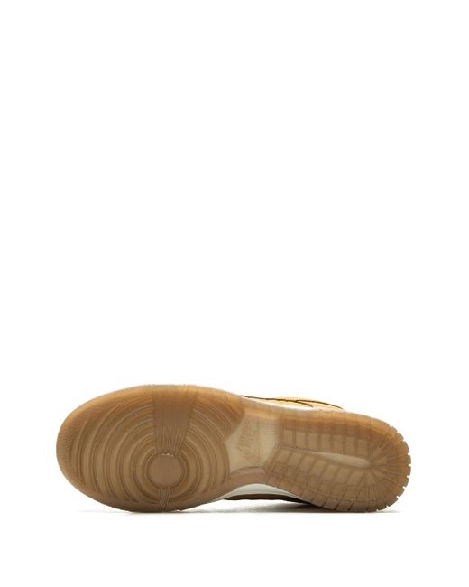 Nike Brown Dunk Low "Quilted Wheat" Sneakers