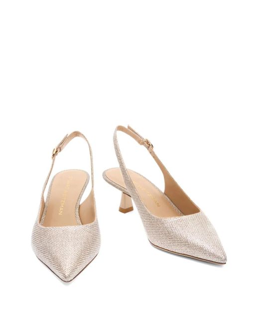 Stuart Weitzman Natural 50Mm Stuart Sculpt Slingback Pumps