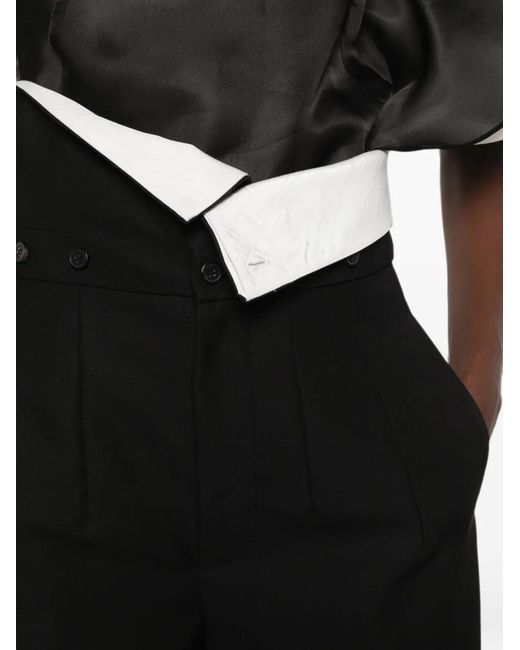 Carven Black Side-Pockets Trousers