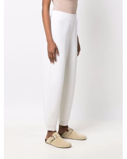 Bally White Elasticated-Waist Trousers