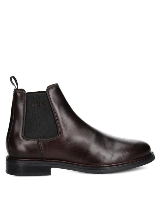 Gant Brown Pull-Tab Boots for men
