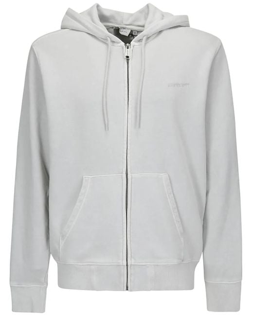 Sudadera Duster Script con capucha Carhartt de hombre de color Gray