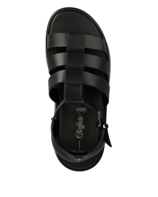 Buffalo Noa Sandalen Met Plateauzool in het Black