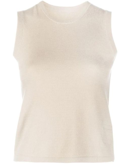 Frenckenberger Natural Cashmere Knitted Tank Top