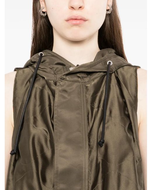 Sacai Green Hooded Jacket