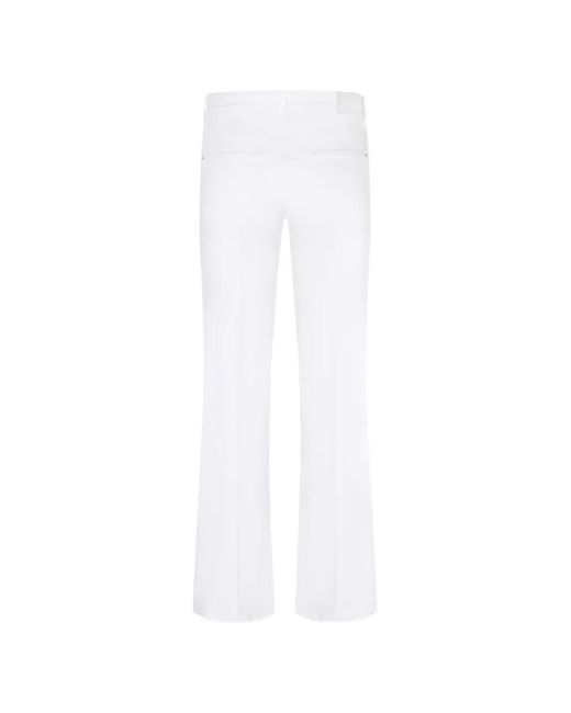 Cambio White Paris Flared Jeans