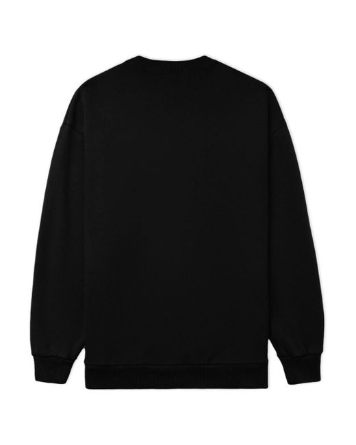 Undercover Black Drop-shoulder Cotton Sweatshirt for men