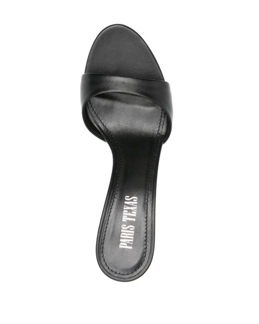 Paris Texas Black 80mm Leather Sandals