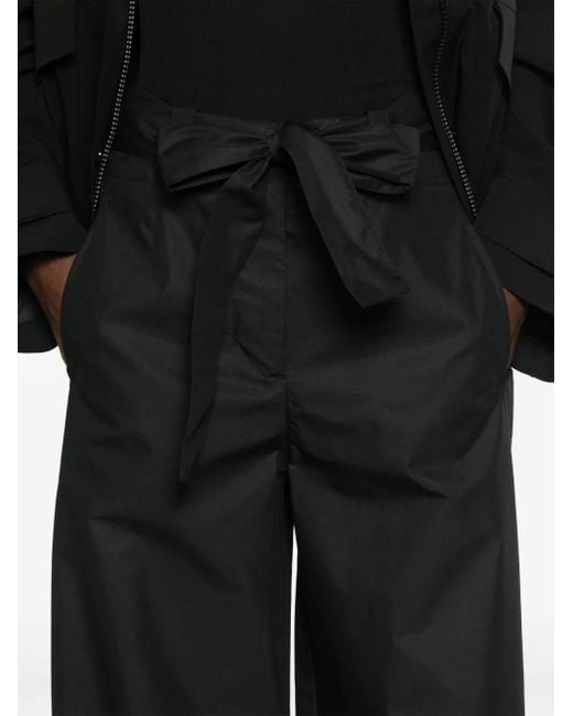 Moncler Black Wide-Leg Sports Pants