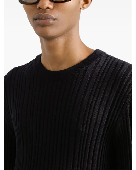 メンズ Dolce & Gabbana リブニット セーター Black