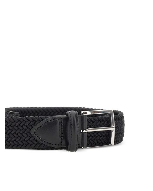 Athison White Braided Belt for men