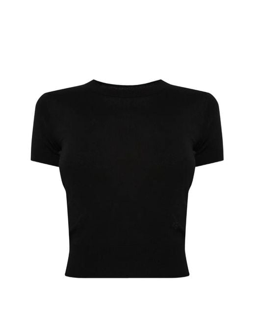 DSquared² Black Short-Sleeve Wool T-Shirt