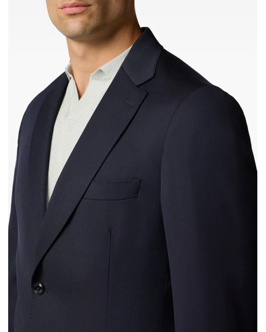 Brooks Brothers Blue Virgin-Wool Single-Breasted Blazer for men