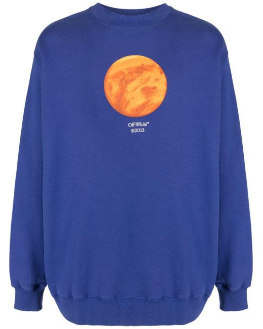 Off-White c/o Virgil Abloh Sweatshirt mit Venus-Print in Blue für Herren
