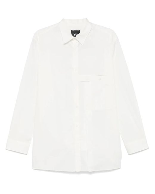 Camisa lisa Y-3 de hombre de color White
