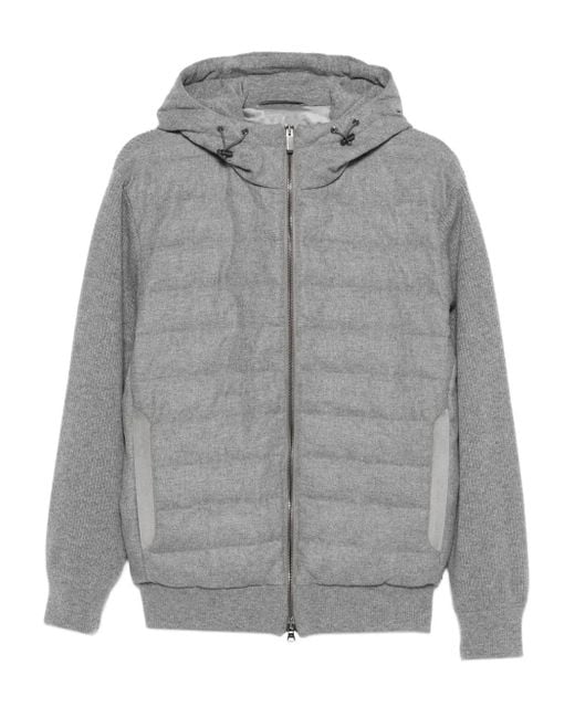 Paul & Shark Trui Met Capuchon En Ritssluiting in het Gray voor heren