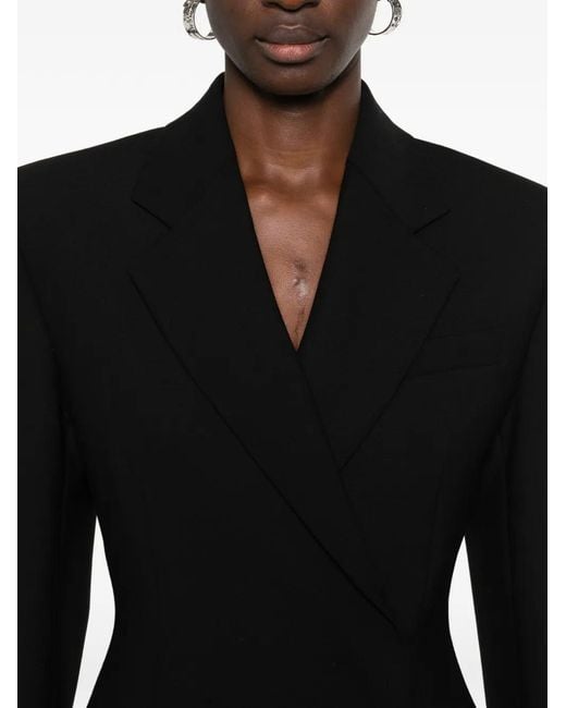 Sportmax Black Boxy Lapel Suit
