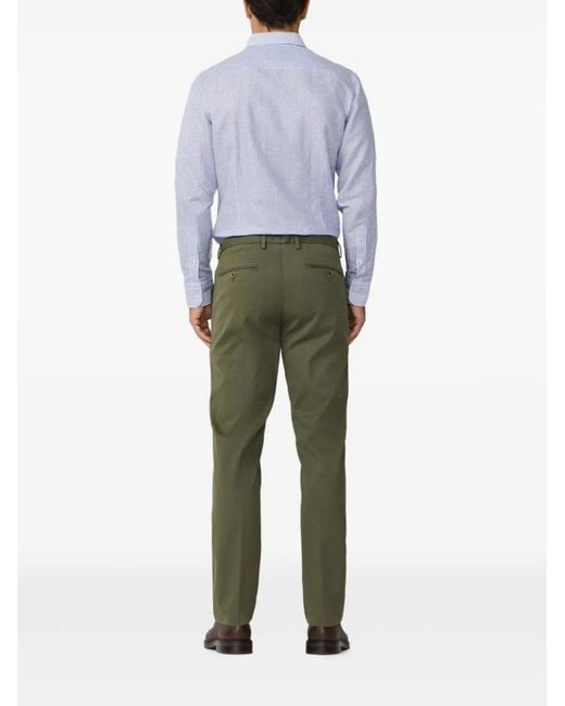 Hackett Green Sanderson Textured Chino Trousers for men