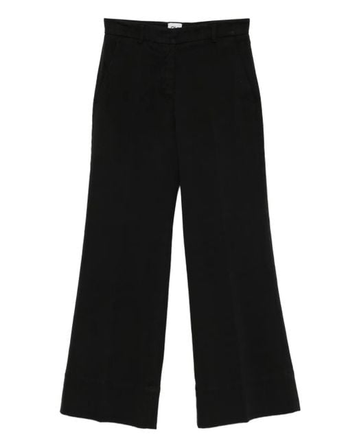 Quelledue Black Melody Flared Trousers