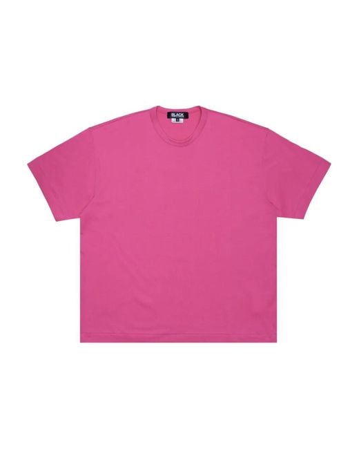 COMME DES GARÇON BLACK Pink Crew-Neck T-Shirt