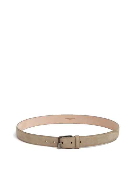 Maison Margiela White Leather Belt