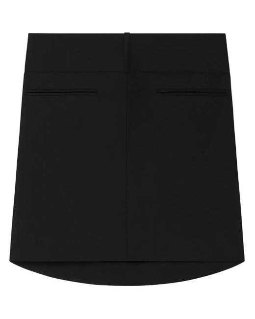 Courreges Oblique ミニスカート Black