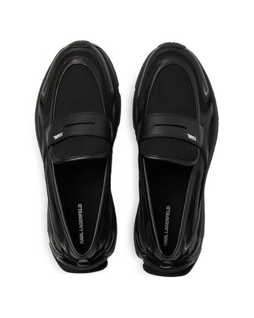 Karl Lagerfeld Black Orion Loafers for men