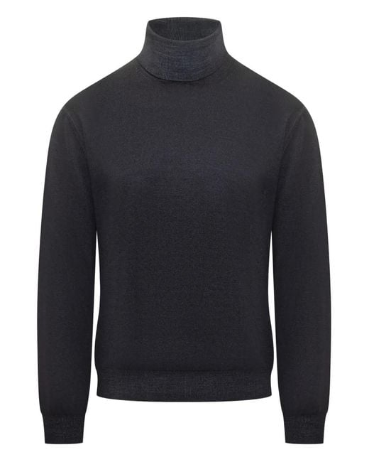 FILIPPO DE LAURENTIIS Blue Turtleneck Sweater for men