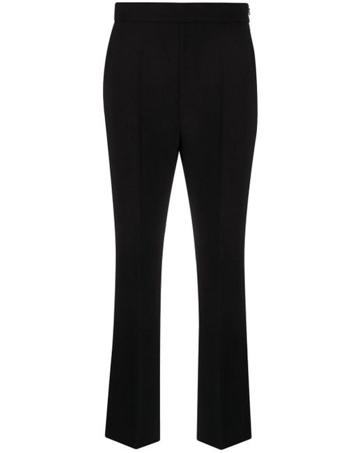 Max Mara Black Cropped Tailored Trousers