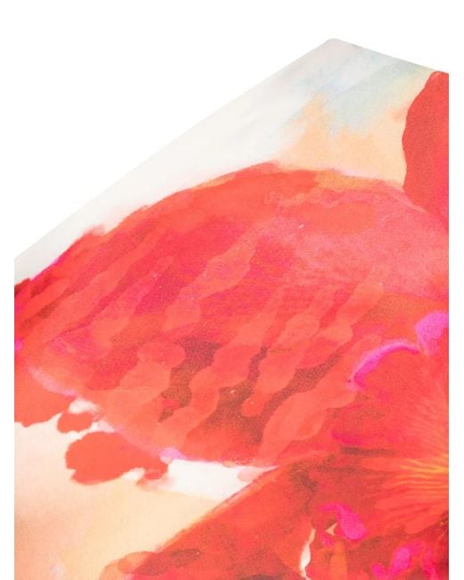 Lenny Niemeyer Pink Floral One-Shoulder Bikini Top