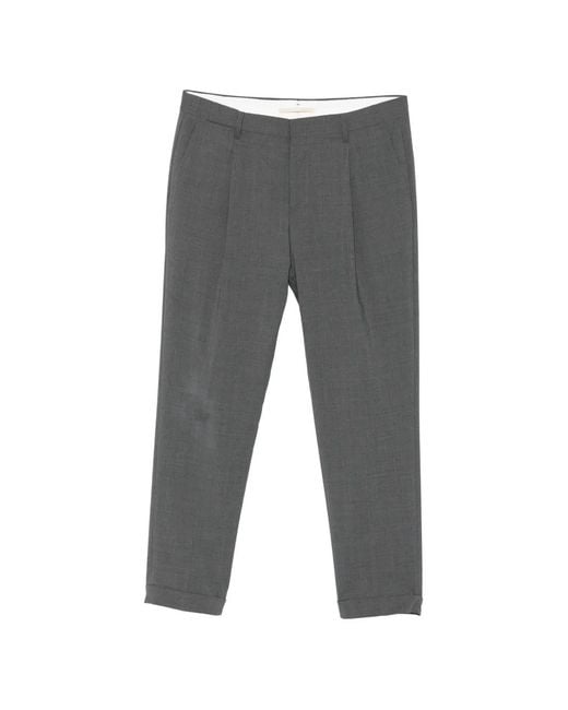 Briglia 1949 Gray Pleated Trousers for men