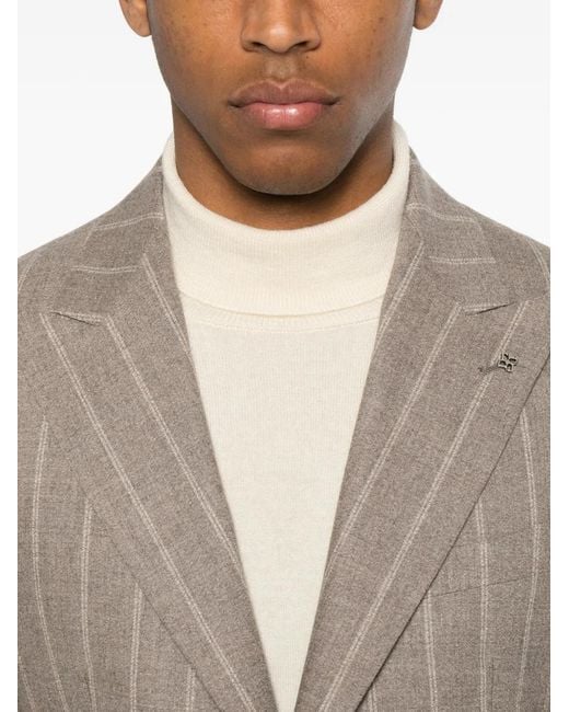 Tagliatore White Costume À Fines Rayures for men