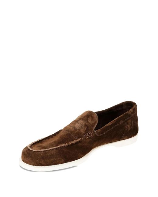 John Lobb Brown Pace Loafers for men