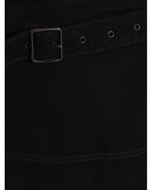 Lemaire Black Klassischer High-Waist-Rock