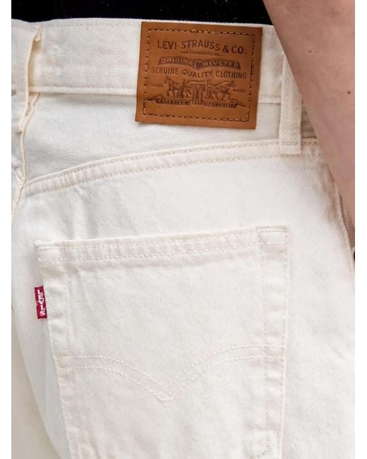 Levi's White Easy Dad Back-Pockets Jeans