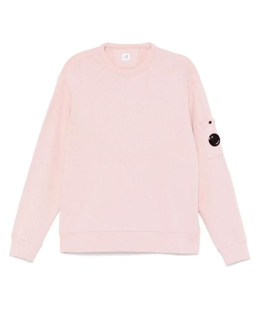 C P Company Pink Lens-Detail Sweatshirt for men
