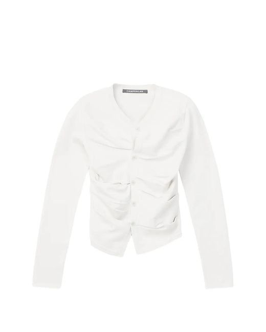 CAMPERLAB Gesmockt Vest in het White