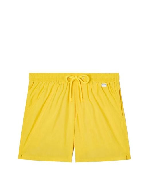 Mc2 Saint Barth Yellow X Pantone Drawstring Swim Shorts for men