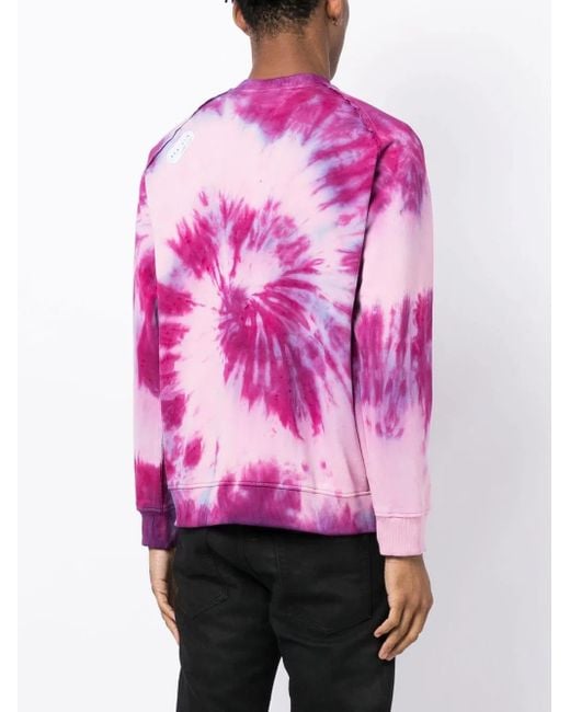 Stain Shade Pink X Hiroshi Fujiwara Tie-Dye Print Sweatshirt for men