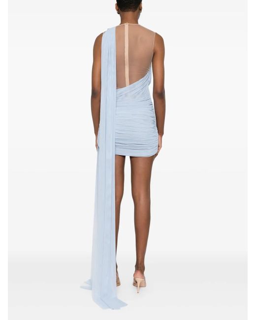 formal midi dress One-Shoulder Midi Semi-Formal Dress White / 00