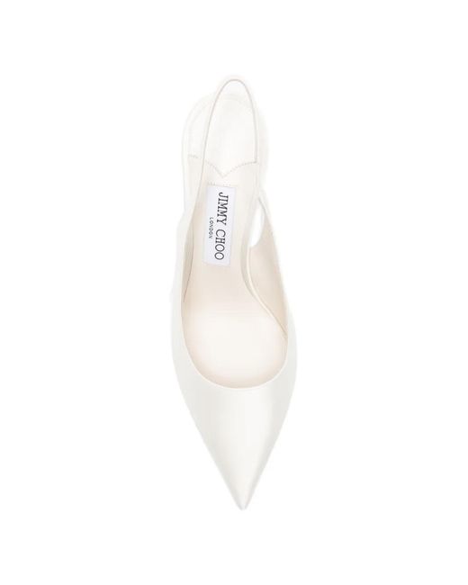 Jimmy Choo White Love Slingback Pumps