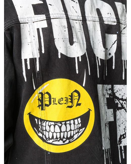 philipp plein evil smile biker jacket