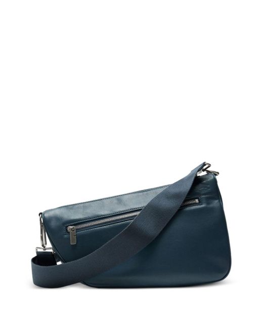 Burberry Blue Shield Leather Shoulder Bag