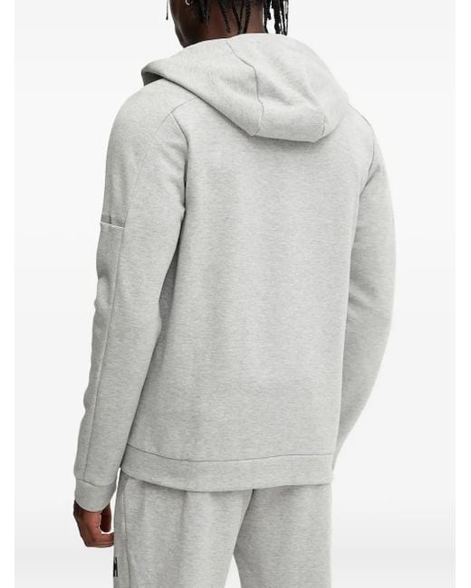 Helly Hansen Gray Logo-Detail Zip-Up Hoodie for men