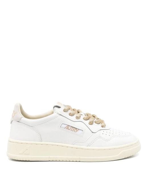 Autry White Medalist Sneakers