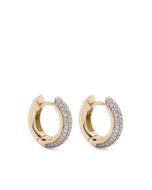 Otiumberg 9Kt Geelgouden Quotidian Oorbellen Met Diamant in het Metallic