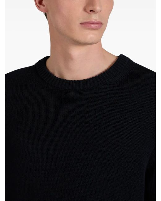 Zanone Blue Crew-Neck Sweater for men