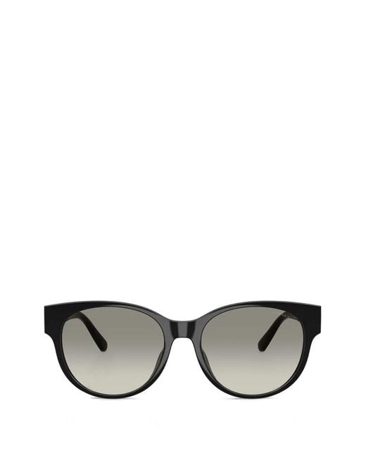 COACH Black C-Logo Quilted-Effect Sunglasses