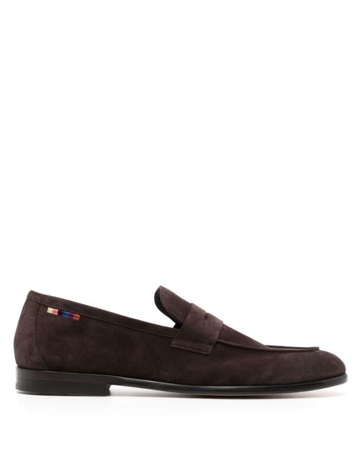 Paul Smith Brown Figaro Suede Loafers for men