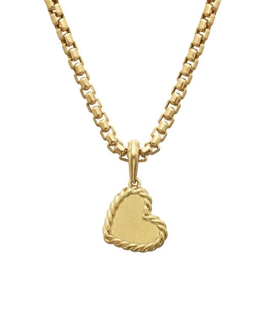 David Yurman Metallic 18Kt Dy Elements Diamond Pendant (12.6Mm)
